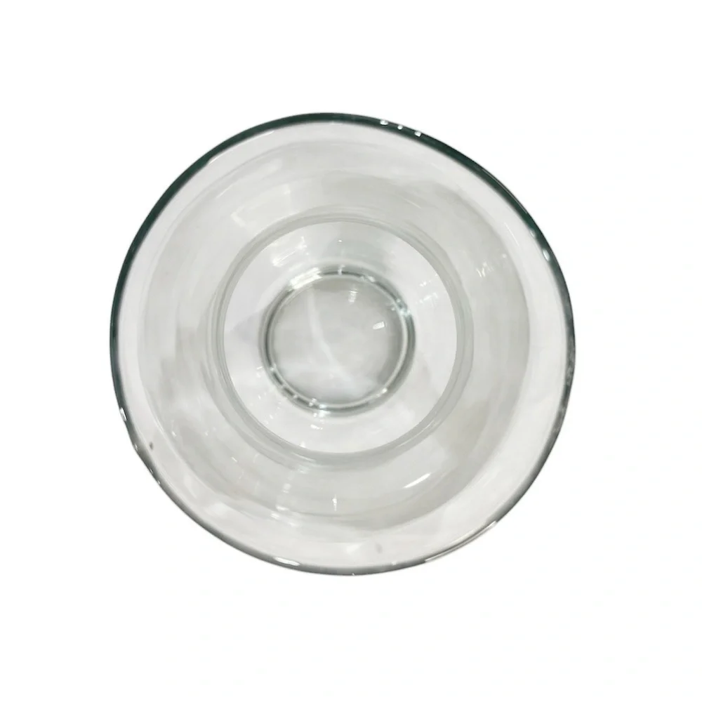 8.5x4” Smooth Glass Flower Vase Clear